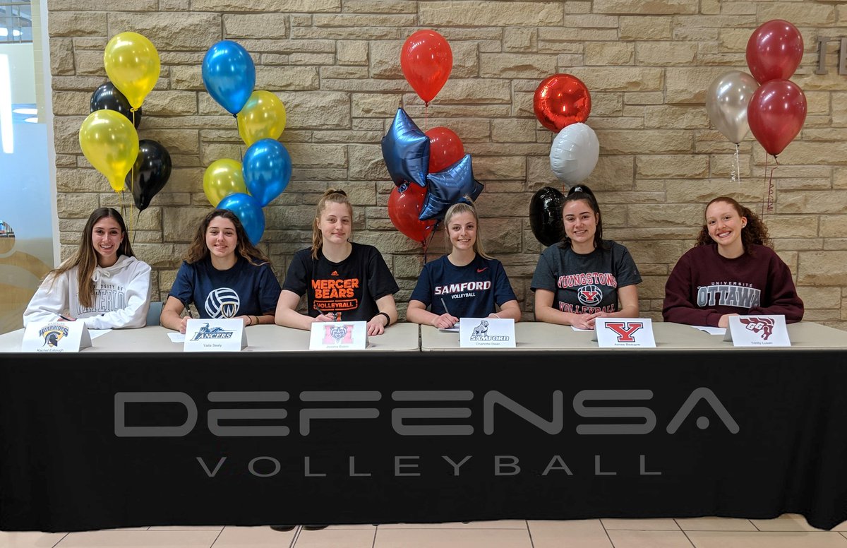 defensa18u's tweet photo. Congrats to these incredible @defensavb athletes. We are all very proud of your accomplishments! Wishing you the best in the OUA and NCAA. @ova_updates @WarriorsWVB @WindsorWVB @VBallCanada @geegees_wvball @SamfordVB @MercerBearsVB @YSUVolleyball #Oakville #Burlington #Halton https://t.co/U65cdgEDFG