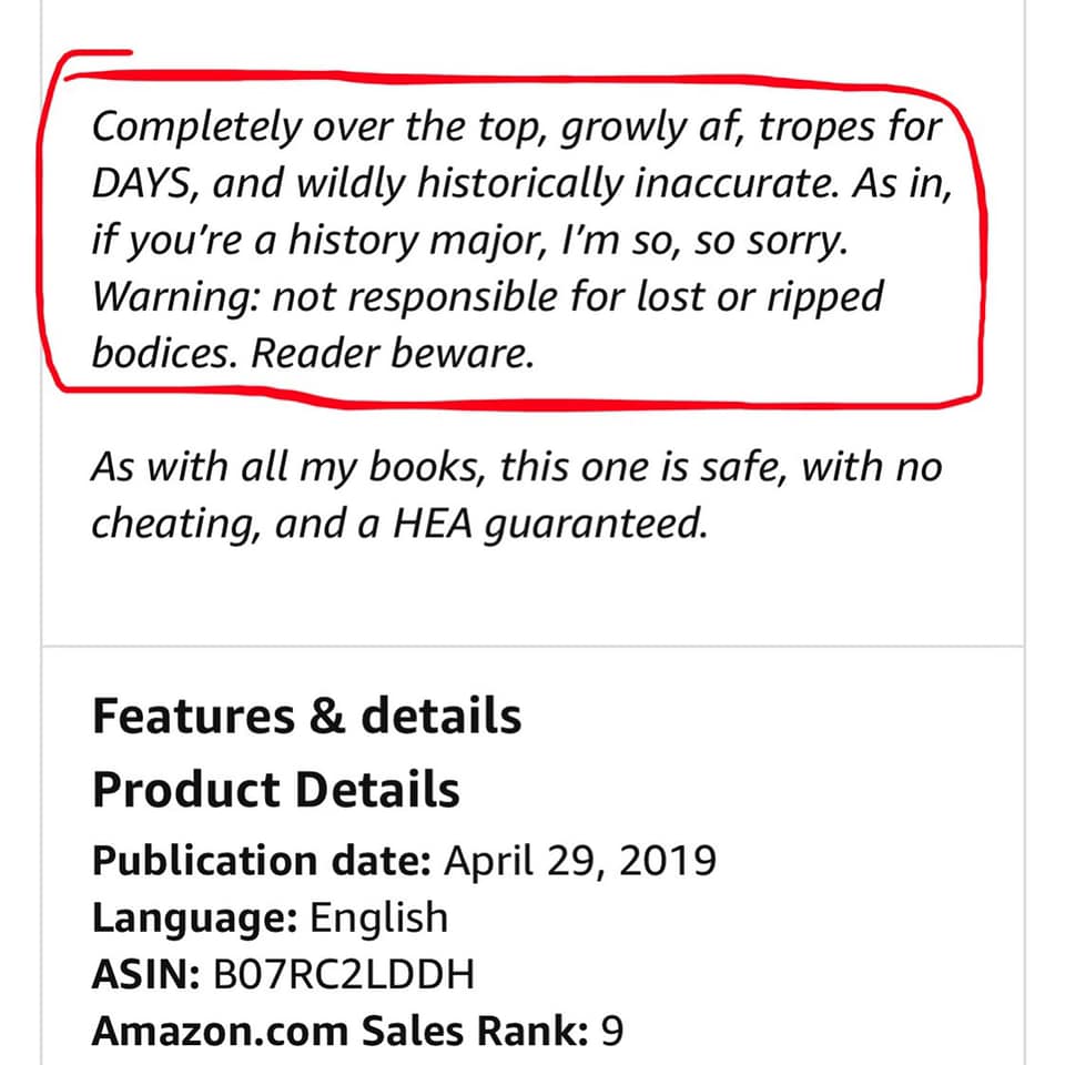 deannasworld163's tweet image. The cover of this book drew me in but it was this little disclaimer in the blurb that caught my attention and made me buy the book. #wildlyinaccurate #loveit #howfun