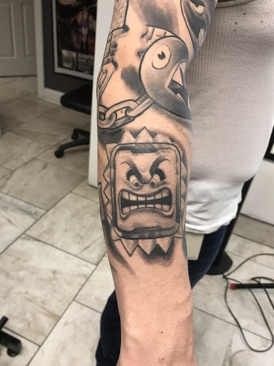 DITTMERTATTOO's tweet photo. Mario sleeve finished #tattoo #dittmertattoos https://t.co/CBUtI8TIWJ