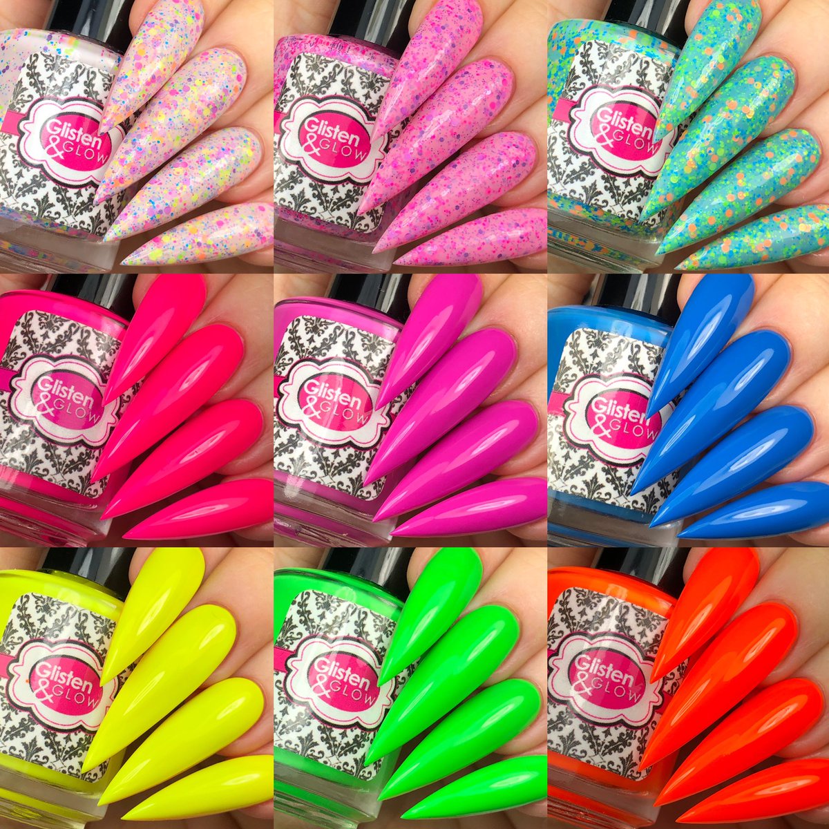 Ohhh these neons! Yasss! Get em glistenandglow.com