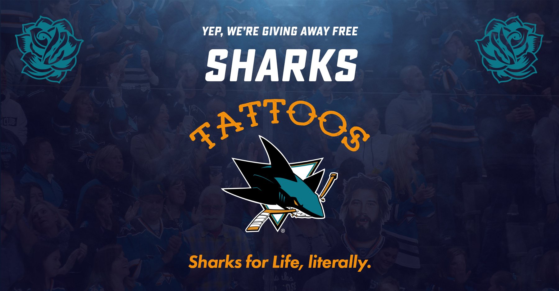 Frank Mallicoat on Twitter Take your pick A free Sharks tattoo to the  1st 40 people over the age of 18 at Players Ink in San Jose today This is  the real