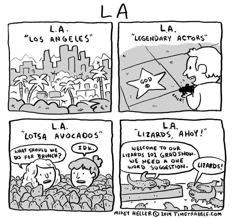 i drew a comic about LA 