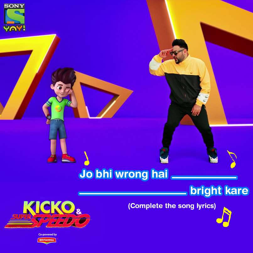 SonyYAY's tweet photo. We are grooving to the new song #GoKicko! Are you too?
Show us if you can complete the lyrics in the comments section below.
Link to the song - https://t.co/ppdI7wXKiq @Its_Badshah
#Kicko #SuperSpeedo #Badshah https://t.co/hZauL7tu7m