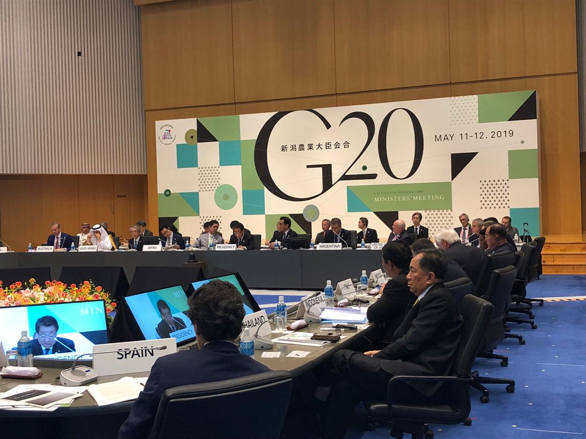La declaración del #G20Japan #Agricultura recoge puntos fundamentales: avanzar en la innovación, en Cadenas de Valor Alimentarias (FVC) para un crecimiento inclusivo sostenible y en colaboración e intercambio de conocimiento sobre temas globales. #AgriculturaIncluyente