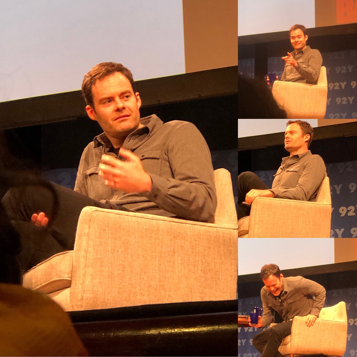 gigohead's tweet photo. Thank you Bill for a fantastic evening of laughs #billhader #BarryHBO #mothersdaylove #billhaderlove #whyIamfan #johnmullaney #masterofcomedy https://t.co/9aTZF9XFab