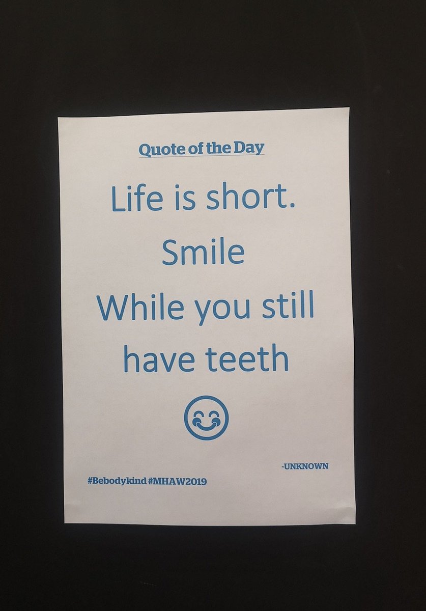 Our #Tech team in #London Bush House is an open, positive, friendly and a VERY fun environment. Check out some of the messages they have around the lovely office for #MHAW2019 dunelmcareers.com