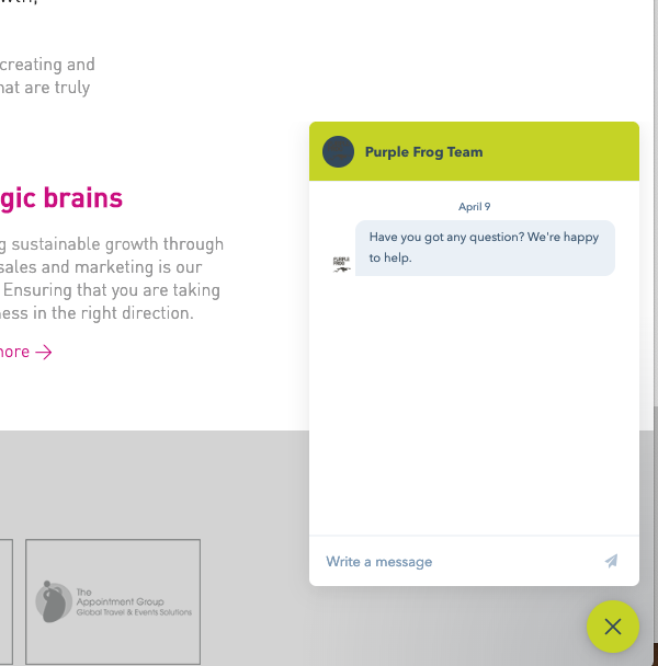 #marketingmonday Does your website have a live chat? They are a great way for clients to get in touch with you. Nowadays you can set up really clever chatbots that can either reply to frequently asked questions for you, or direct people to the right team!