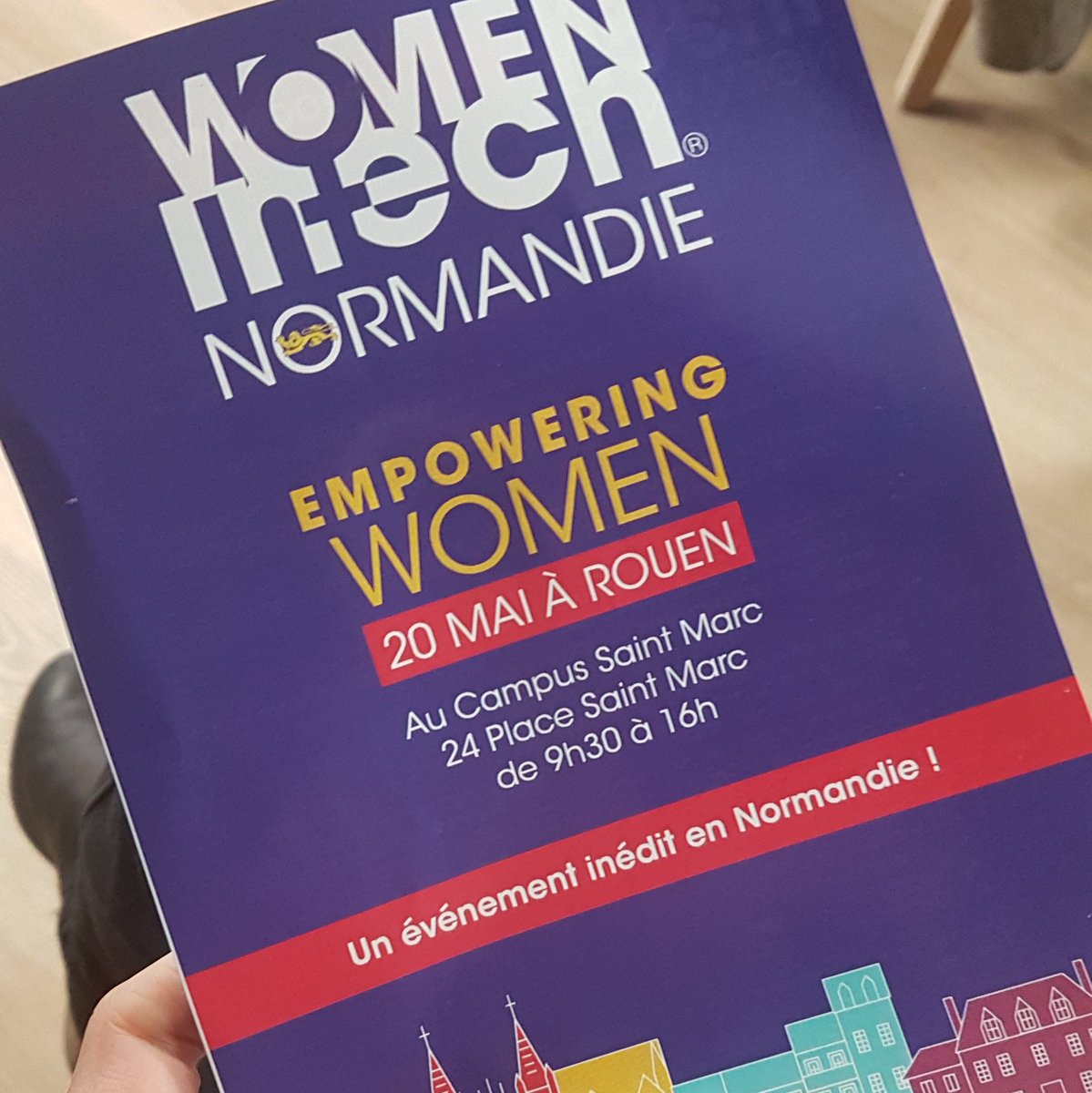Inspiration et motivation au #WITNormandie ! Nous sommes capables, nous sommes pertinentes, nous sommes indispensables à la réinvention de nos sociétés face aux défis environnementaux et sociaux du monde 🌍