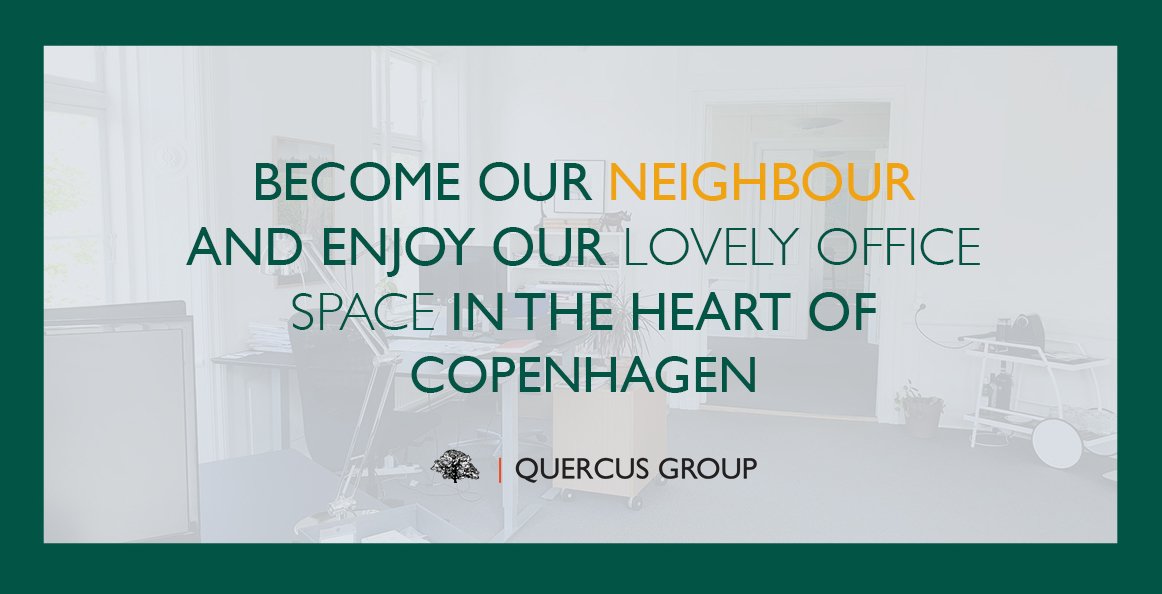 QuercusGroup's tweet photo. In our office located on Admiralgade, we have a few lonely desks that are waiting to be occupied. Our CFO &amp; Partner @BettinaYanling would be happy to tell you more about this possibility. Get in touch with her → bettina@quercus-group.com #office #Copenhagen https://t.co/pTfWYDrP2o