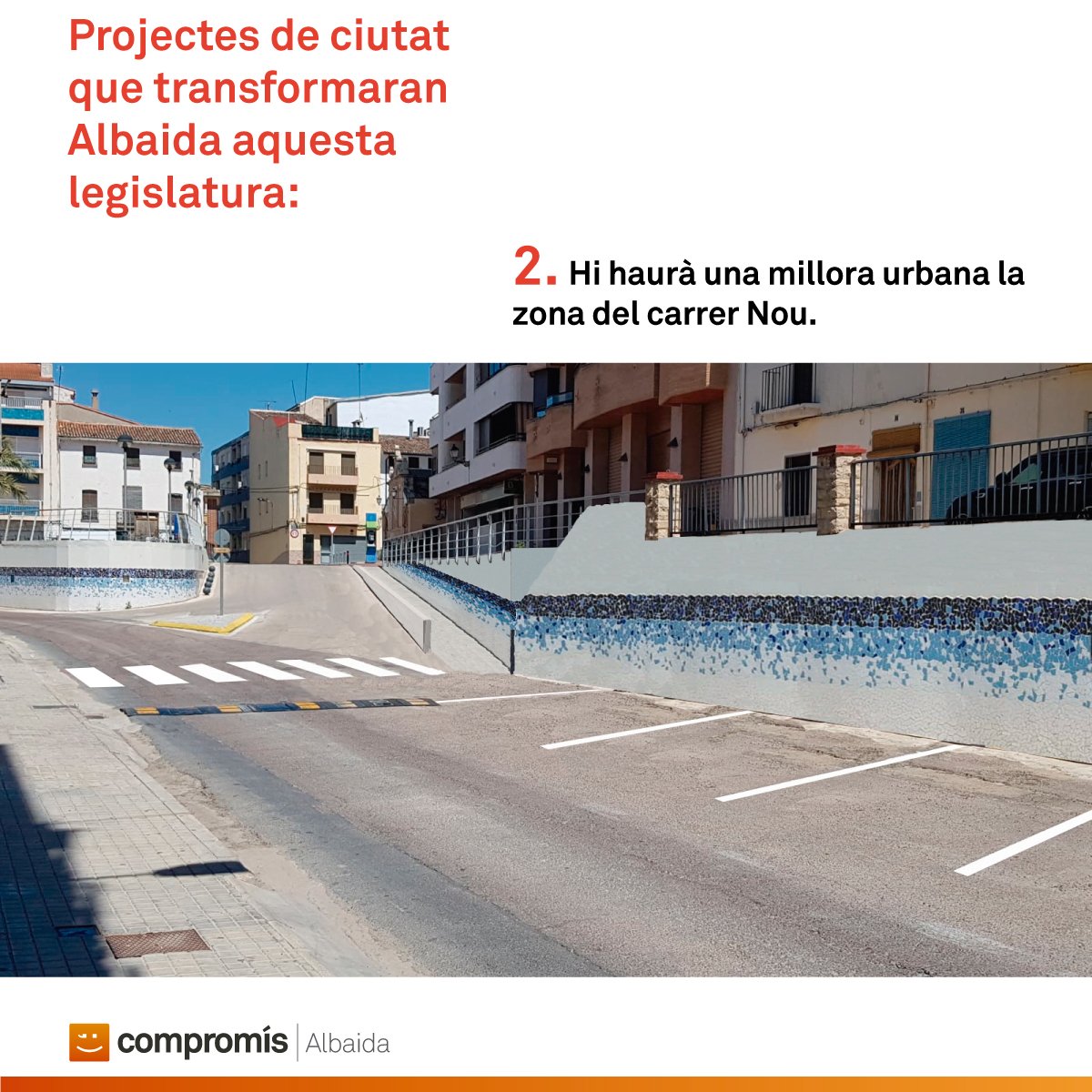 🌱 Donem resposta a una reivindicació del poble:
🗣 Aquesta legislatura hi haurà una millora urbana en l'entorn del carrer Nou 
💪 programacompromisperalbaida.com
#Albaida #CreixemAmbTu