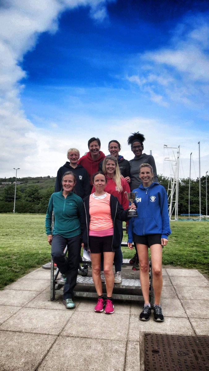 FrauHopkins's tweet photo. Another brilliant Calderdale Way Relay done & dusted! Proud to be part of the winning Ladies Vets team @StainlandRC 💪🏻 🏆 #calderdalewayrelay #teamwork https://t.co/KVMKUZ8kVc