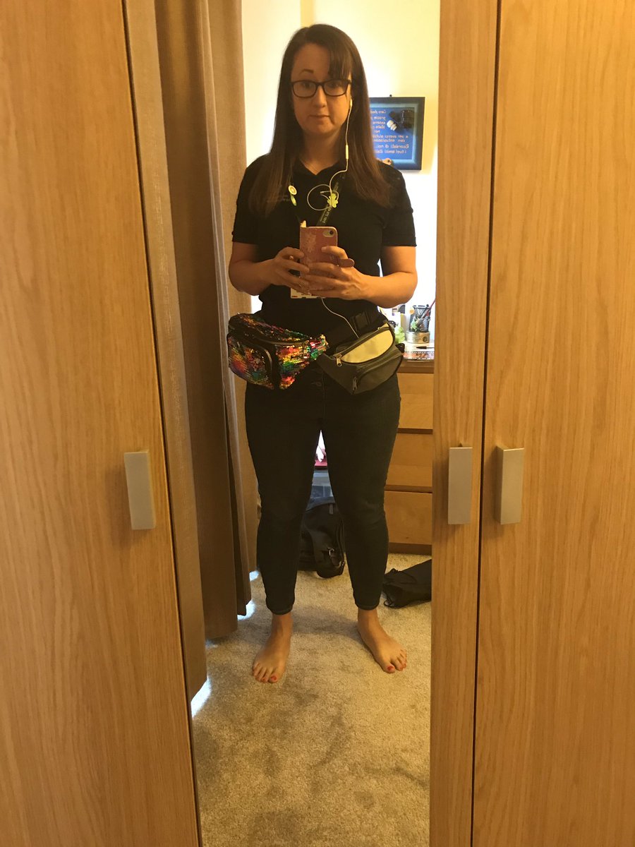 EmmaWrightWrite's tweet photo. I’m available for interviews today if anyone is doing features on how bumbags are making a comeback! Practical AND rainbow-coloured...yes please!
#fashionicon #practicaltoo #bumbags #rainbowsequins https://t.co/Yxe8g2Flsb