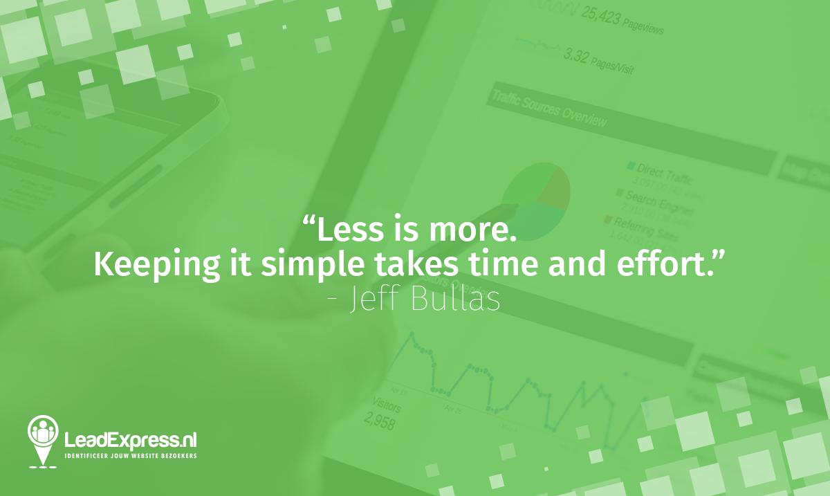 LeadExpressNL's tweet image. Minder is meer. 

#MotivationMonday #leads #lessismore #marketing #success #business