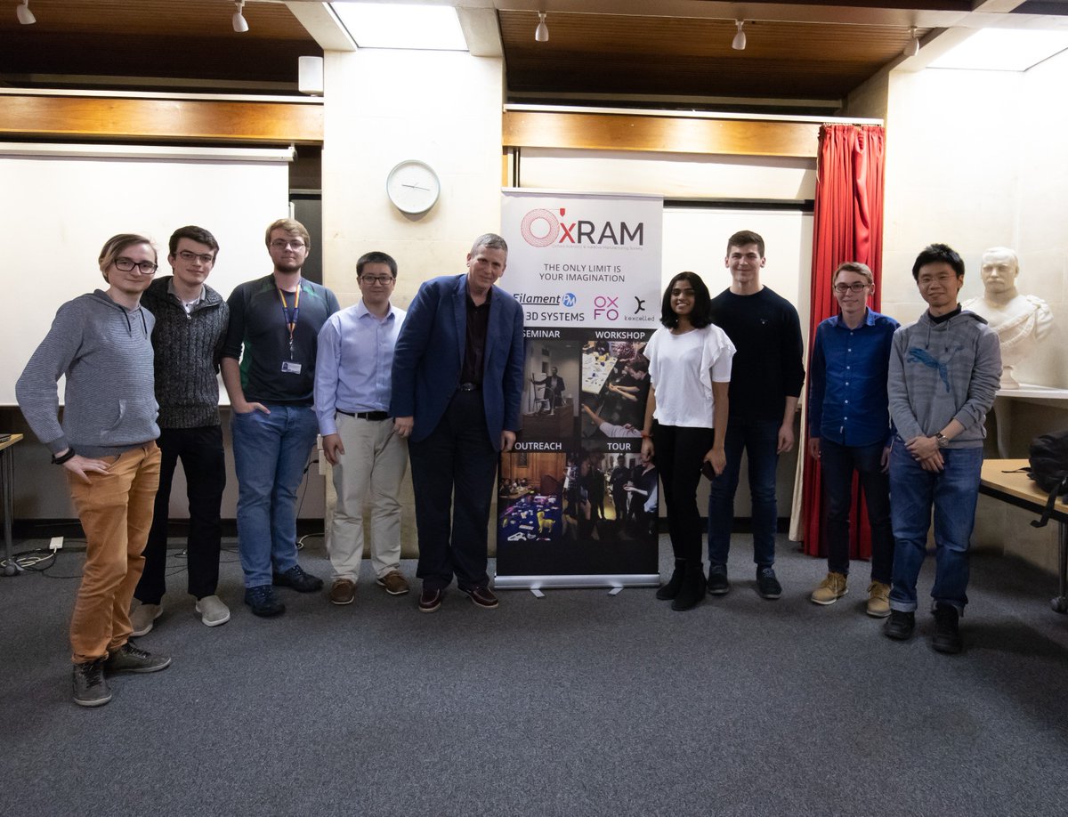 Ox3DP's tweet photo. Some photos from the talk by Paul Clarke, CTO of @Ocado, earlier in May. Thank you to all who came. Stay tuned for details of more upcoming events. #robotics #automation #industry #3Dprinting #oxford https://t.co/bcXnTJIY1c