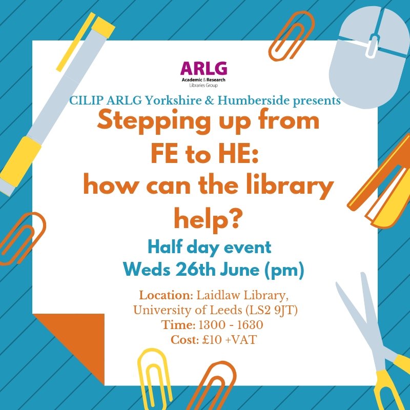 ARLGYH's tweet photo. Gearing up for the next academic year? Why not come along to our next event about supporting the transition from FE to HE? 
There will be speakers from both sectors.
26th June 1300 - 1630 
Leeds
£10+VAT https://t.co/YRsZrUblqb