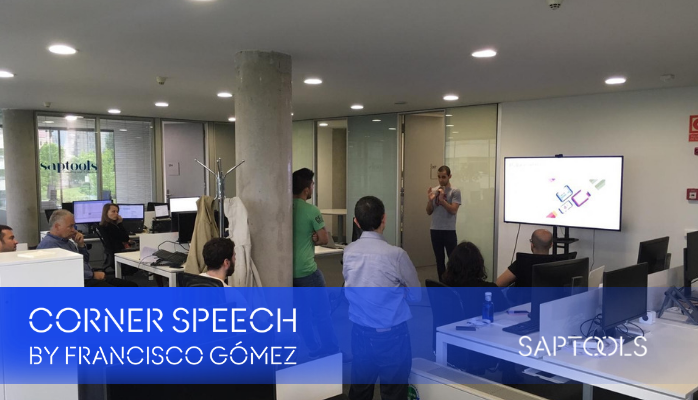 SaptoolsES's tweet image. Dos últimos Corner Speech realizados en las oficinas de #Saptools Barcelona. 

- Design Thinking, BY Julieta Maldonado
- You are Fiori, By Francisco Gómez