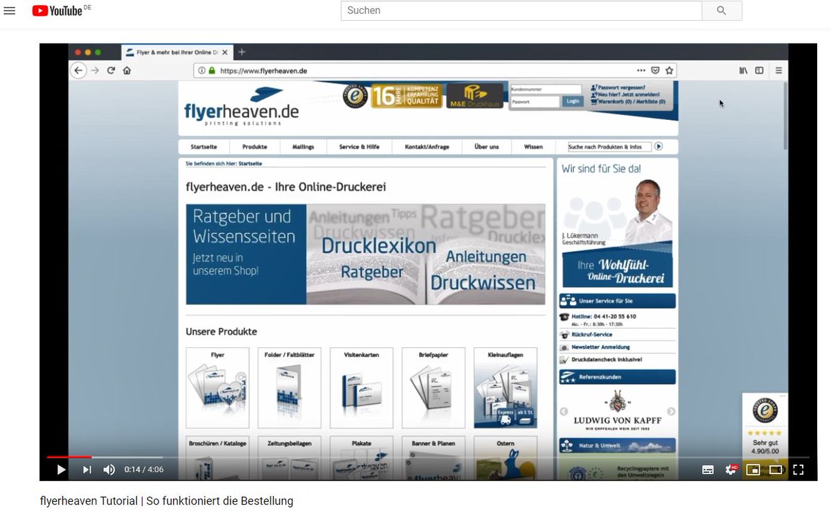 VIDEO TUTORIAL 🎥 
In Zukunft werden wir unseren YouTube Kanal etwas auffrischen und einige Tutorials hochladen. Um auf dem Laufenden zu bleiben, könnt ihr unseren Kanal abonnieren. youtube.com/user/flyerheav… 👈😉