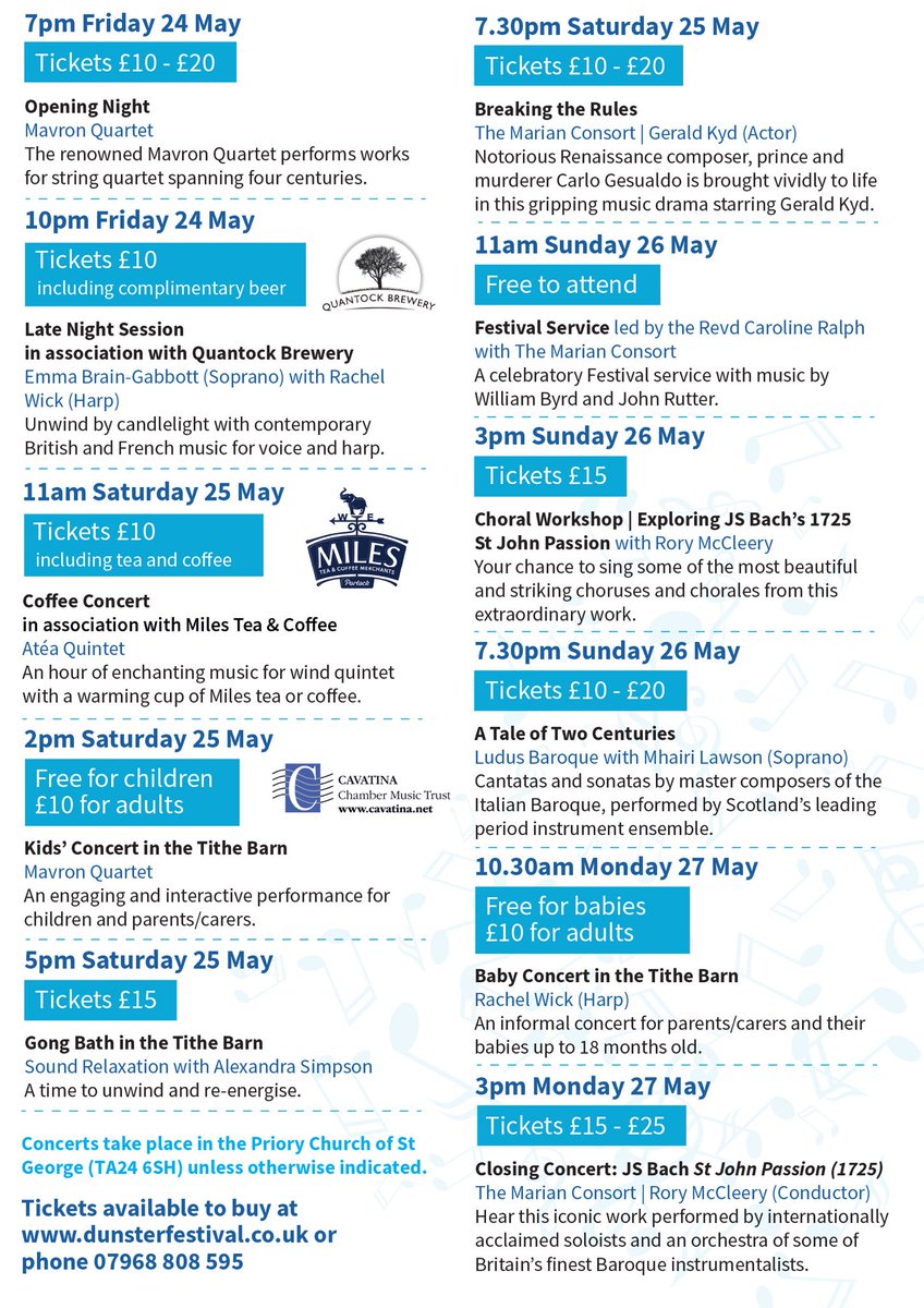 Dunster Festival tweet media