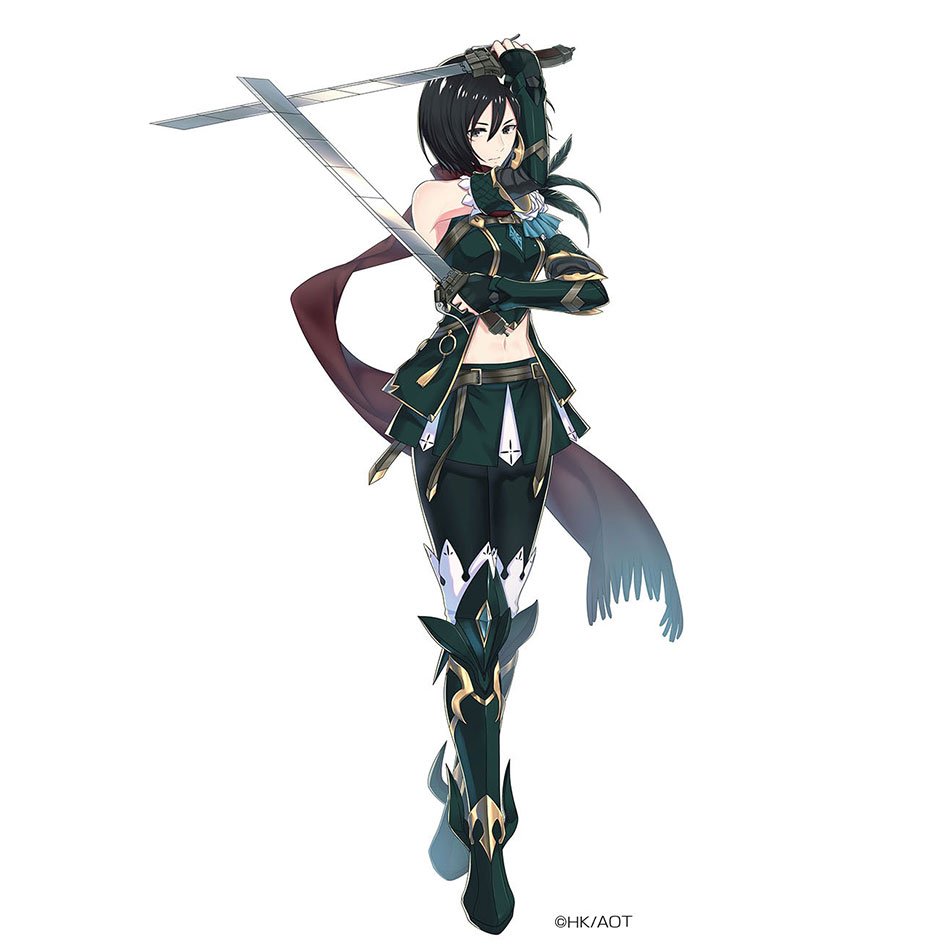 セガ公式アカウント No Twitter 運命選択rpg イドラ ファンタシースターサーガ 初のコラボは Tvアニメ 進撃の巨人 エレン ミカサ リヴァイの3名がプレイアブルで登場 Tvアニメでお馴染みのキャスト陣によるフルボイスをご堪能ください 5月21日より開催