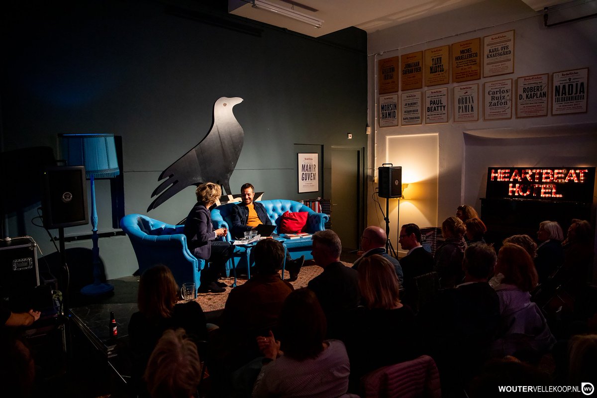 We had a great evening with French writer Mahir Guven last Friday, thanks to everyone who was there. Picture by @WouterVellekoop, see the complete set on our Facebook page.