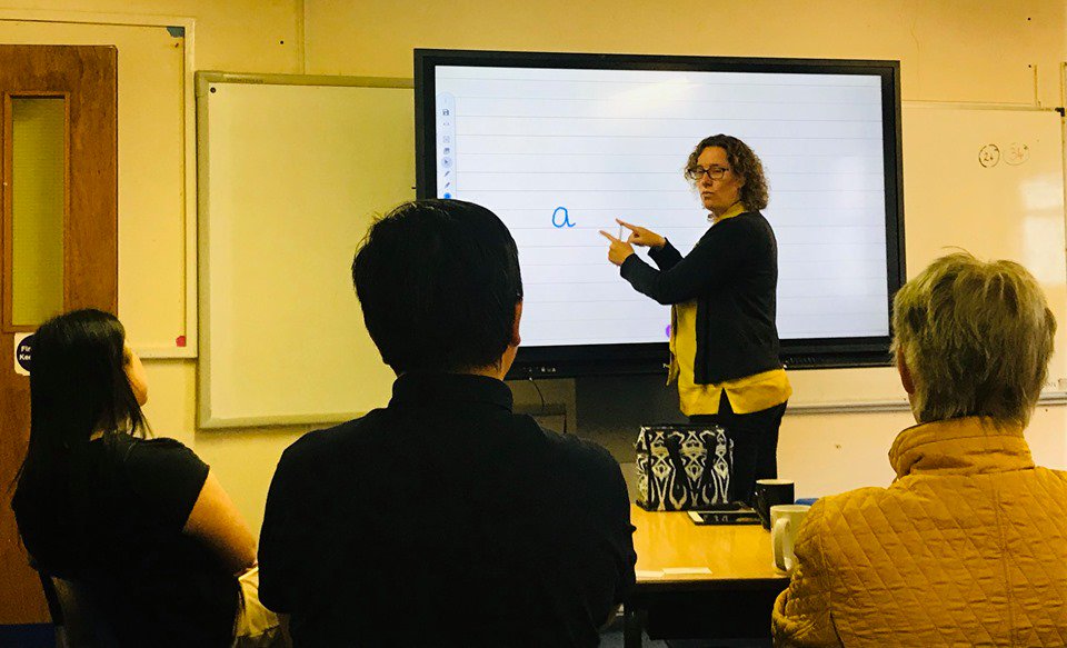FairviewBofA's tweet photo. Taking us back to school! Sampling the new @PrometheanUKI ActivPanel and how we can bring the latest technology to Fairview Beaconhurst.
#Promethean #fairviewinternational #fairviewbch #technology #classroom #teaching https://t.co/T9aAxz6ncf