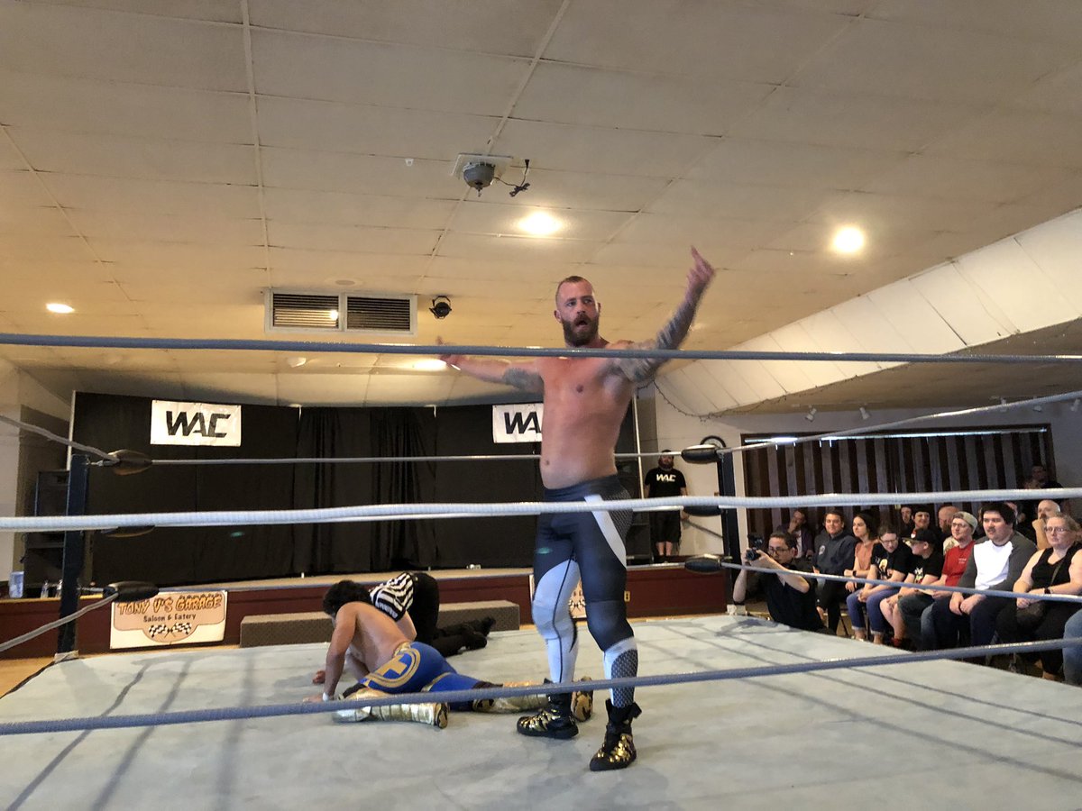 ShanzDev's tweet photo. So @OlGreedyBastard and @cruzERweight17 exchanged quite a bit of angst under @RefAubrey watch. Thereβs a universal sign being displayed in the last photo ... #WACMusic @WithoutACauseWA #ShanzOutAndAbout https://t.co/eAEWBj6fKv