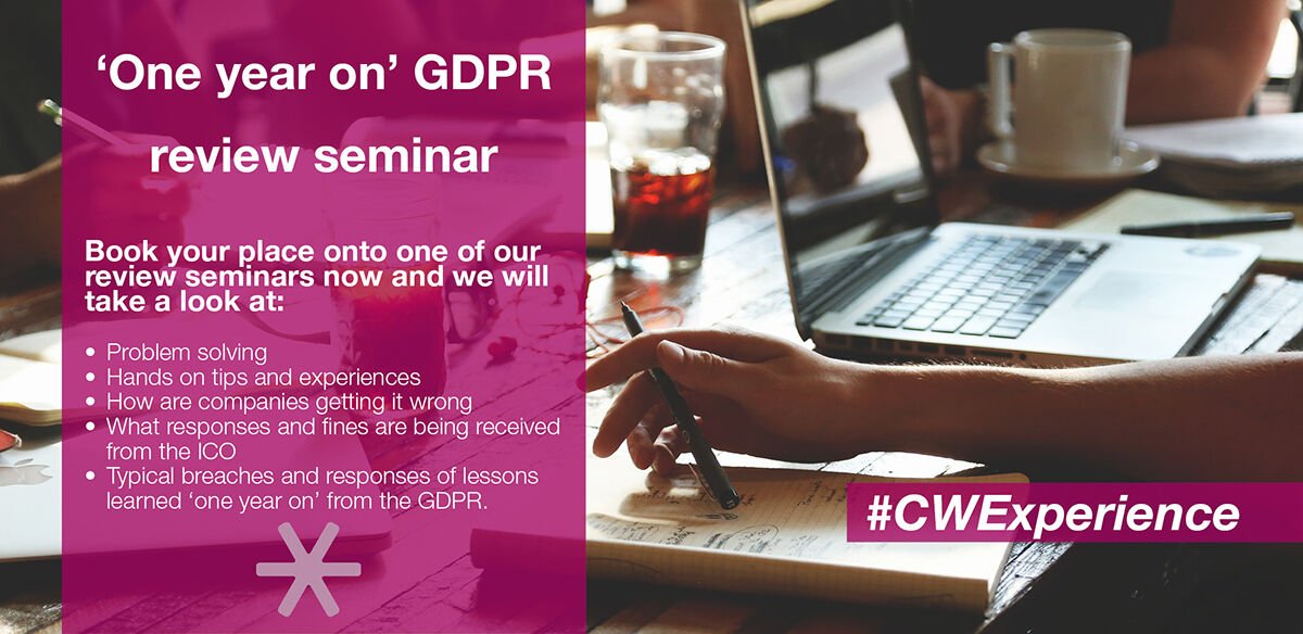 ClarkeWillmott's tweet photo. Since the introduction of #GDPR , we’ve also seen the #DataProtection Act 2018 &amp; more are planned for the #ECDirective Regulations. 

We'll be running our seminars in our #Bristol and #Taunton offices. 

To find out more and to book your seat, visit: https://t.co/Zfei8lbzs9 https://t.co/oZmOwhGcGD