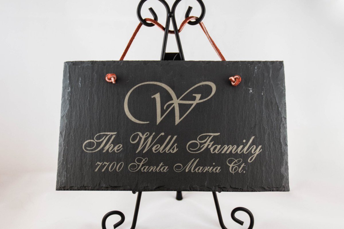 SPCustomAlum's tweet image. 10x6 Slate Personalized Name and Address Sign tuppu.net/c26045d1 #Etsy #CustomHouseSign