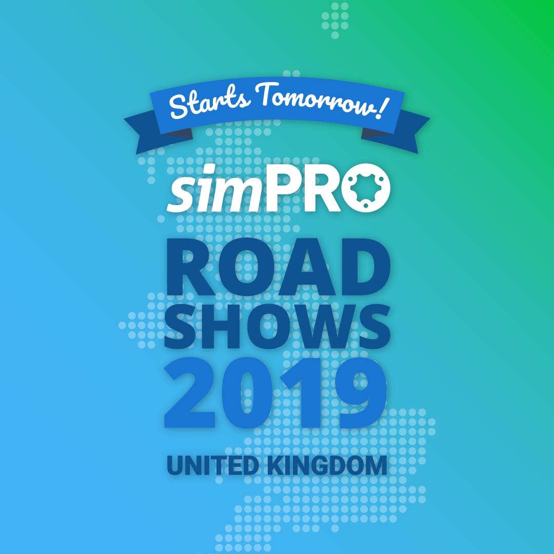 simprosoftware's tweet photo. Are you ready to talk #connectedbusinesses 👔 and the latest features from simPRO? Our #simSQUAD sure are! The UK simPRO Roadshows kick off tomorrow in London 🇬🇧 Don't miss out! Grab your (#free!) tickets here: https://t.co/sMBBNXyuU5 https://t.co/g6pKHPj2FD