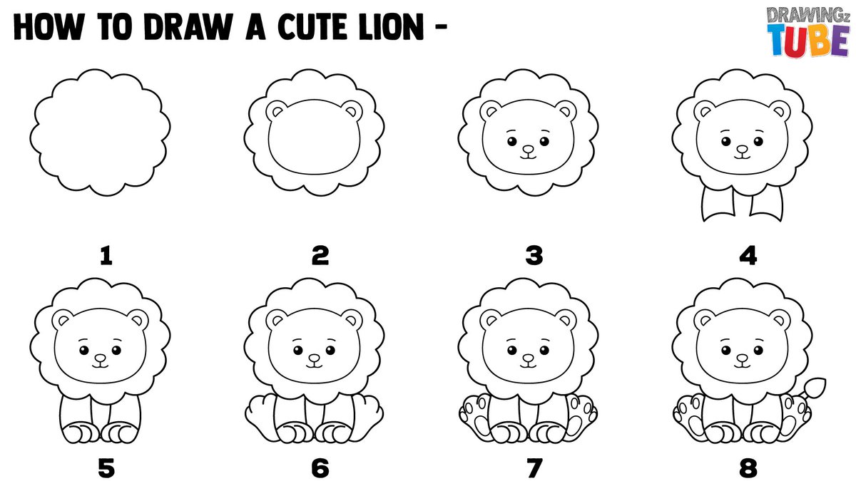 How To Draw a Lion For Kids 
Don't forget to FOLLOW,LIKE,SHARE,COMMENT,SUBSCRIBE to support us…
#DRAWINGzTUBE #draw #drawing #painting #color #paint #coloring #sketch #art #kids #children #Flowers #sketchbook #illustration #watercolor #fun #sea #baby #Lion #animals #cub #forest