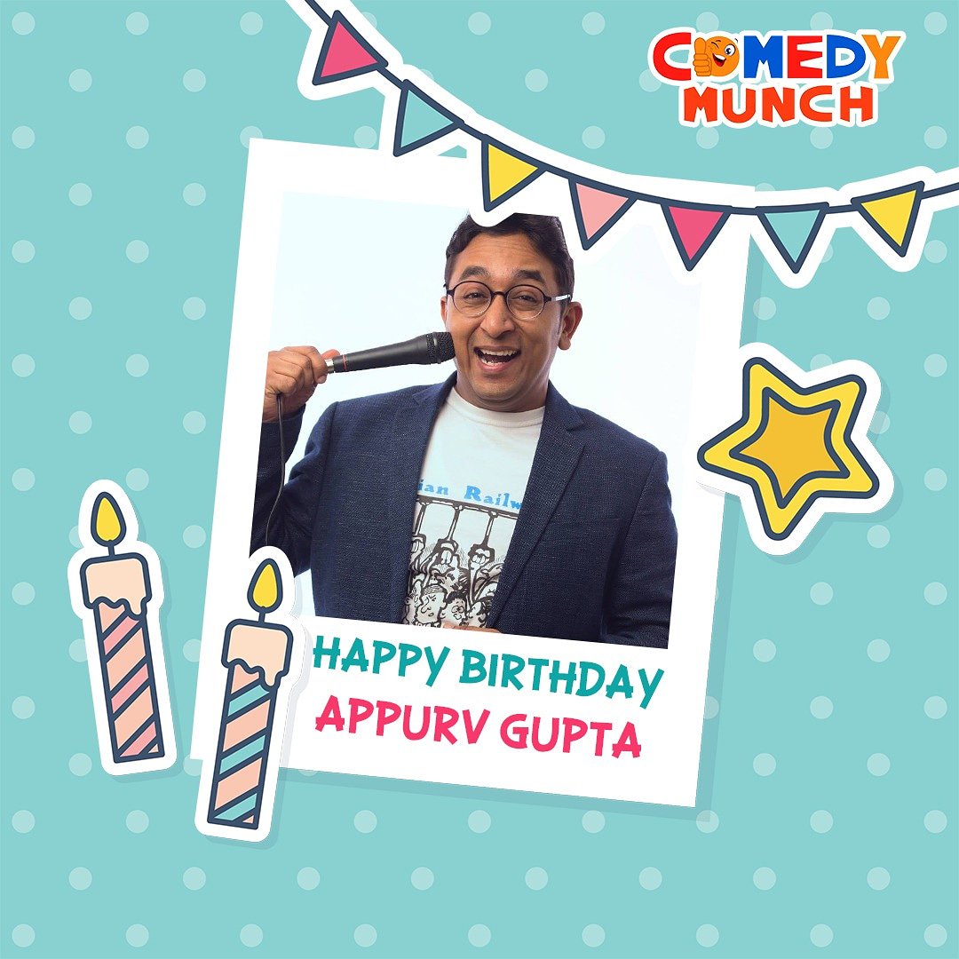 ComedyMunch's tweet photo. @ComedyMunch wishes @appurv_gupta a very very happy birthday and lots of success ahead. Thanks for making people laugh and we wish you make more and more people smile with your sense of humor. https://t.co/VRFSCHCYyO