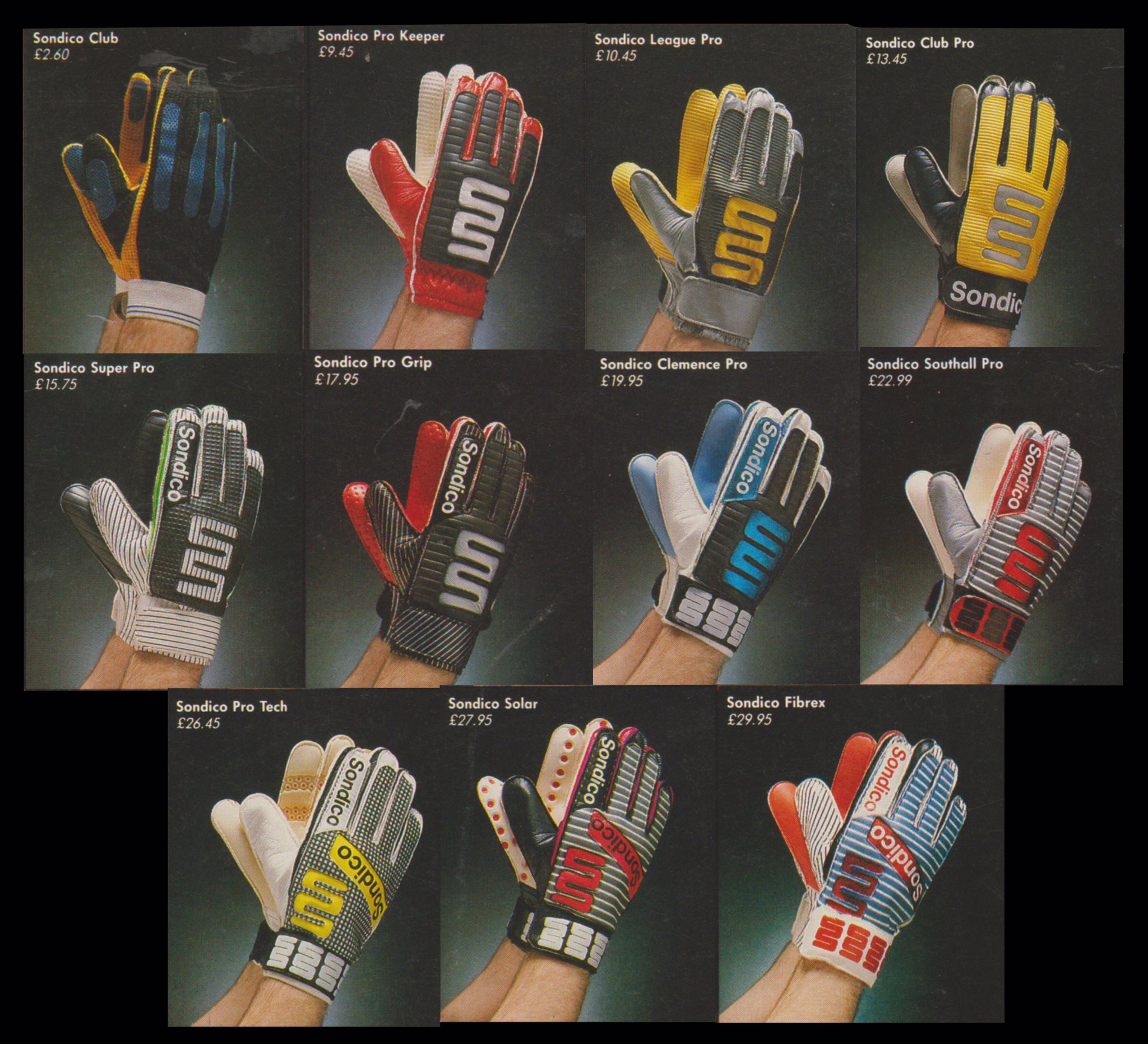 sondico pro goalkeeper gloves