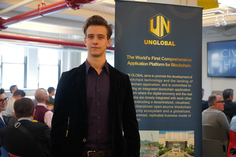2019Ibs's tweet photo. As the most focus-gathering dark horse of the blockchain industry in 2019, UN GLOBAL landed at the #Consensus2019, where #UNGLOBAL's mission of “building a #blockchain integrated application platform that integrates the digital world with the traditional world” was introduced https://t.co/VzedPzDQlr
