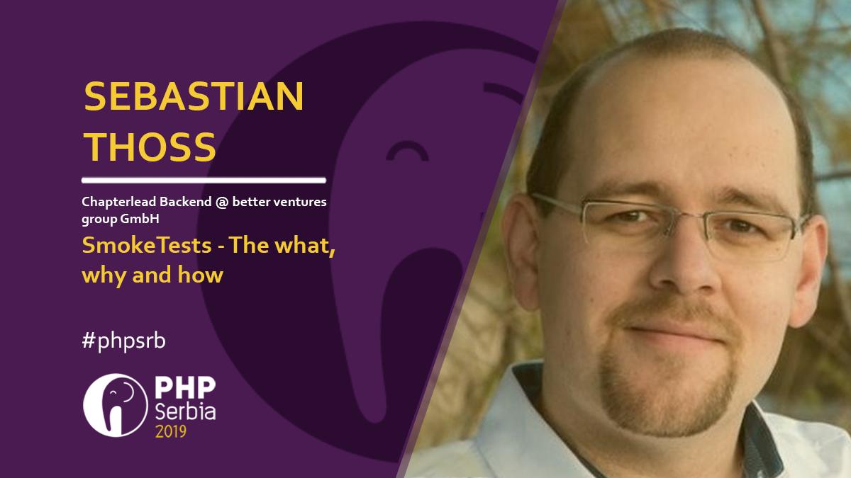 PHPSrbija's tweet photo. Today it's crystal clear why we need unit tests → discover #SmokeTests! Sebastian Thoss @dj_thossi is coming from 🇩🇪 to #phpsrb conference to speak about "SmokeTests - The what, why and how". https://t.co/Acr7cmDYG4 #Testing #QualityAssurance #QA https://t.co/23MHUz4Jje