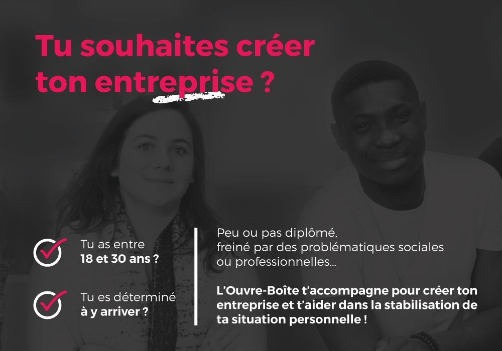 [APPEL A CANDIDATURES] L'Ouvre Boîte Paris recrute sa 3e promo de jeunes créateurs d'entreprises ! 🤗 💼 <a href="/ouvre_l/">L'ouvre Human Capital Consultant</a> et <a href="/AAuteuil/">Apprentis d'Auteuil</a> donnent les moyens à des jeunes peu qualifiés de créer leur activité à travers un accompagnement personnalisé ! Pour + d'infos : buff.ly/2LTEQVy