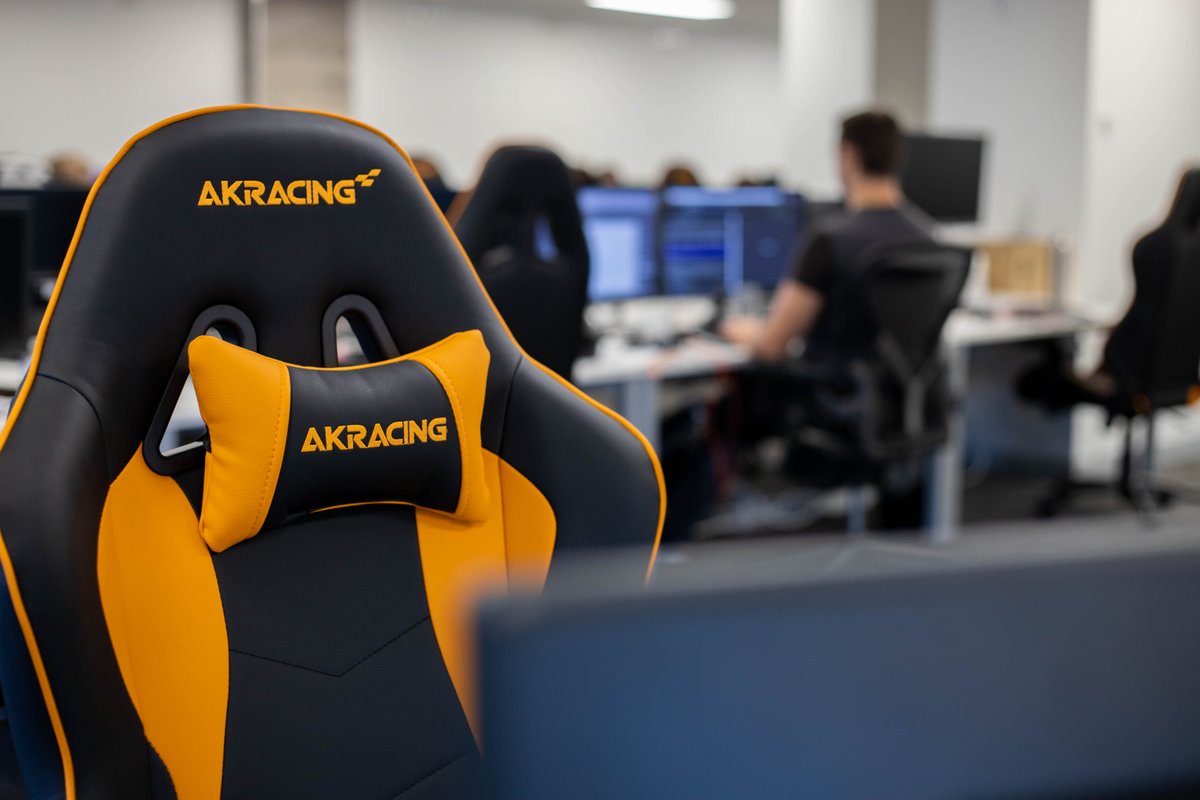 AKRacingAus's tweet photo. Our chairs aren't designed to just be used by content creators and gamers, they are also the perfect addition for any sleek office.

Check out how on point @TechConnectITS' office looks with the nitro orange colour scheme as it perfectly matches their orange logo design. https://t.co/gMGzBiSHJd