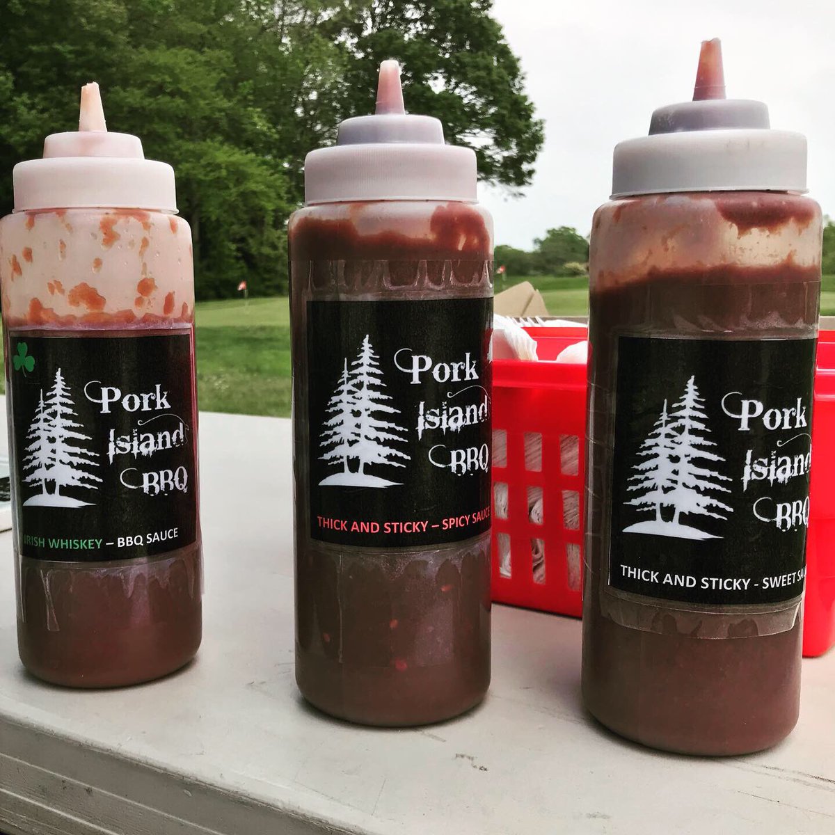 PorkIslandBBQ's tweet photo. Great ending to a three gig weekend. Golf outing for the AOH, CM div 2, for Caring For Kids. Let’s say; They Irish Whiskey BBQ sauce is going over well. ☘️ #porkislandbbq #AOH #golfouting #longweekend #gopigorgohome #southkerseybbq #pineybbq #irishwhiskeybbqsauce https://t.co/26xPlL8ZzM
