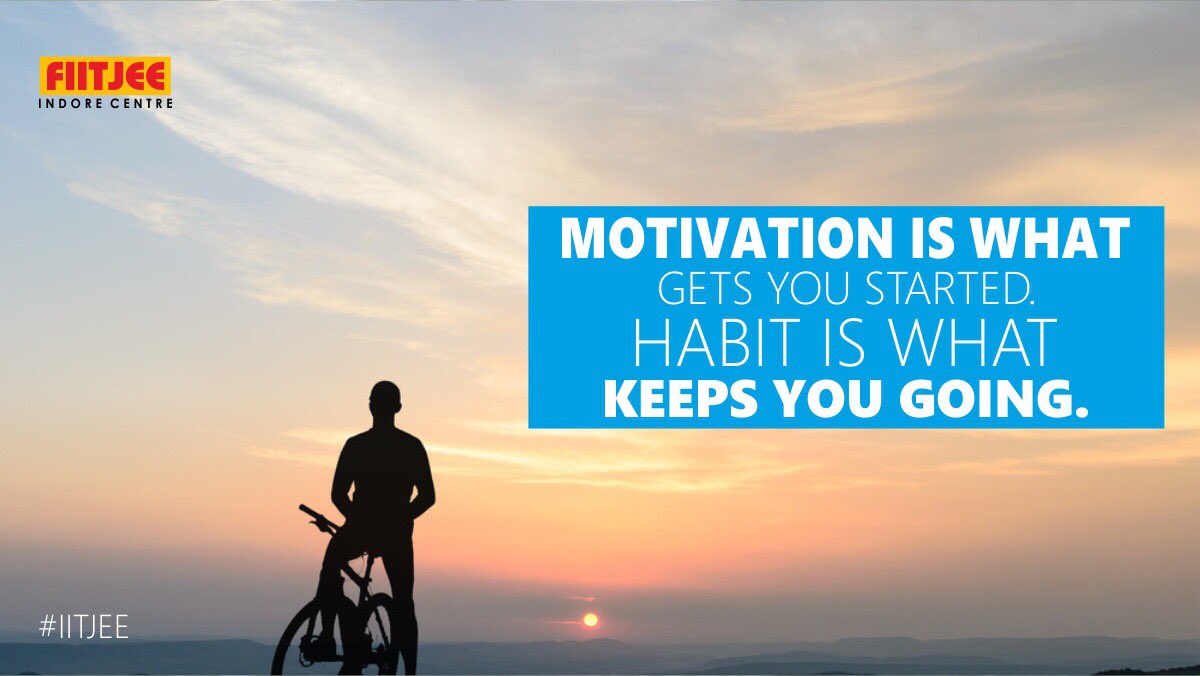 FIITJEEIndore's tweet photo. #MondayMotivation #BuildHabit #MotivationForStudents #FIITJEE #Indore https://t.co/U7Rp0d8I0A