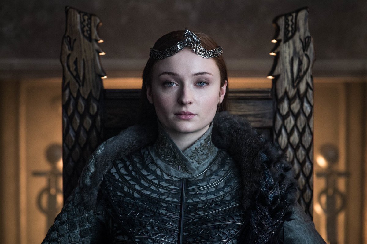 sansacstark's tweet photo. sansa stark's abusers all dead and her thriving as queen, all that matters to me. https://t.co/CMUQq05ywY