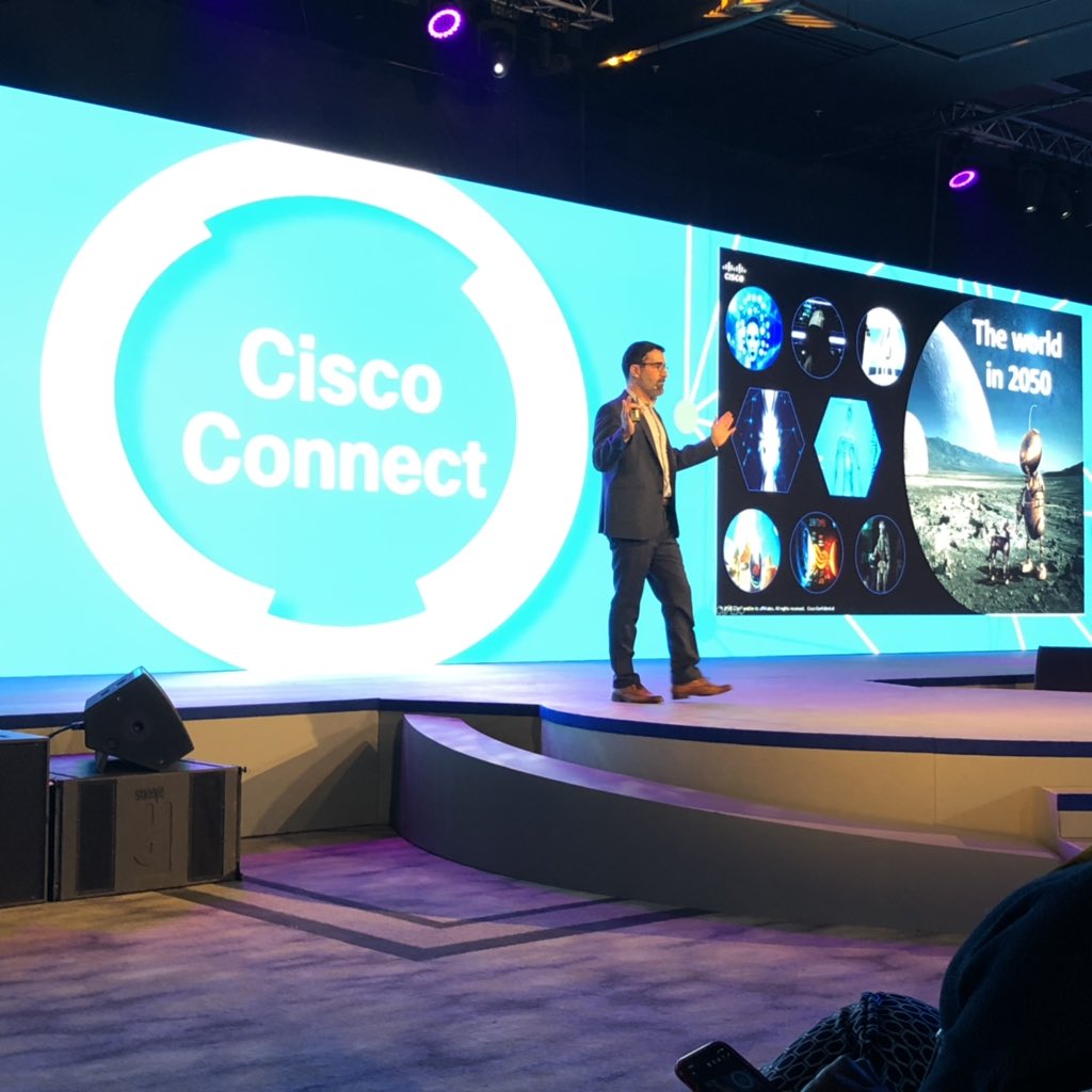aadzhassim's tweet photo. Cisco Middle East & Africa CTO @Osama_Alzo3bi gives us insights into what innovation could bring to us in the next 30 years! Will technology help cure all known human diseases by 2050? #CiscoConnectSSA https://t.co/InQJ1lSiJA