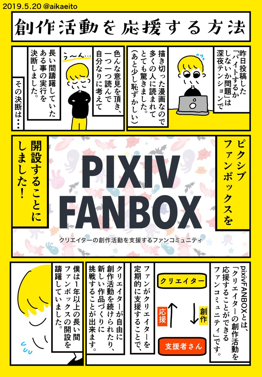 創作活動を応援する方法 
