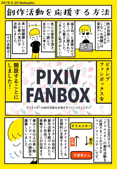 創作活動を応援する方法 