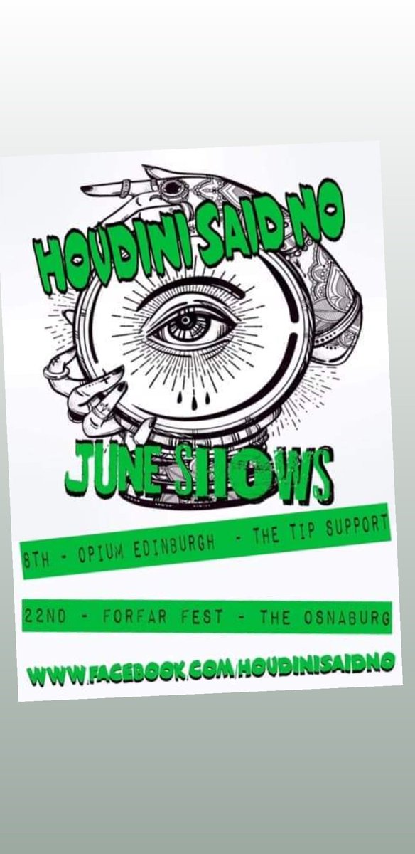 A quiet May for the Houdini camp but we have been writting some new material to satisfy your sonic needs 😉. Few June dates below! Knowing us there probably will be more added. See you soon🤘. #rocknroll #gigs #music #livemusic #metal #musicians #bringingthethunder #rock