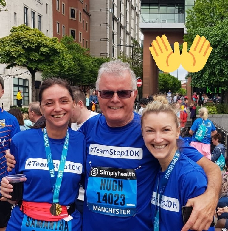 Post 10K drink with these lovelies ❤ #teamstep10k <a href="/steppinghill/">SteppingHill</a>