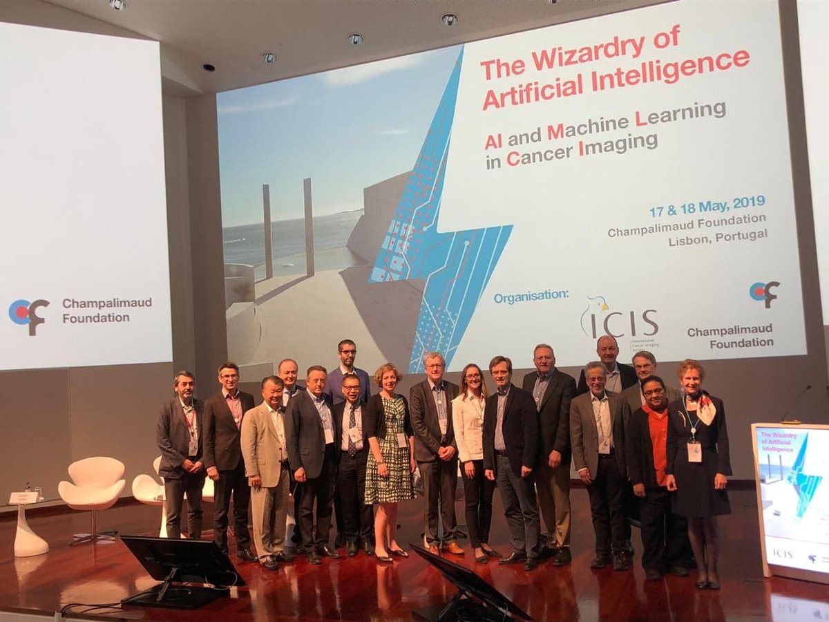 AffideaGroup's tweet photo. Which are the challenges in cancer imaging and how can AI address these? This was one of the questions at the Conference in Lisbon, “The Wizardry of #ArtificialIntelligence”, where #Affidea’s CMO, @DrRowIlling has participated and also addressed this topic. @ChampalimaudF #AI_IC https://t.co/2VYH6OTvHD
