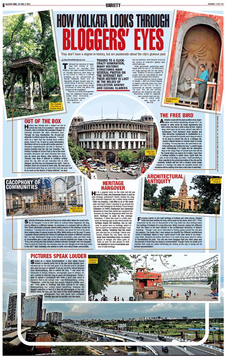 breakfreetrails's tweet photo. #timesofindia features co-founder of #Breakfreetrails @amitabho58 as "The Free Bird" in the list of renowned bloggers who have highlighted #Kolkata through their blog posts.

https://t.co/aMDOHuATWo https://t.co/nsMnqq3DRo