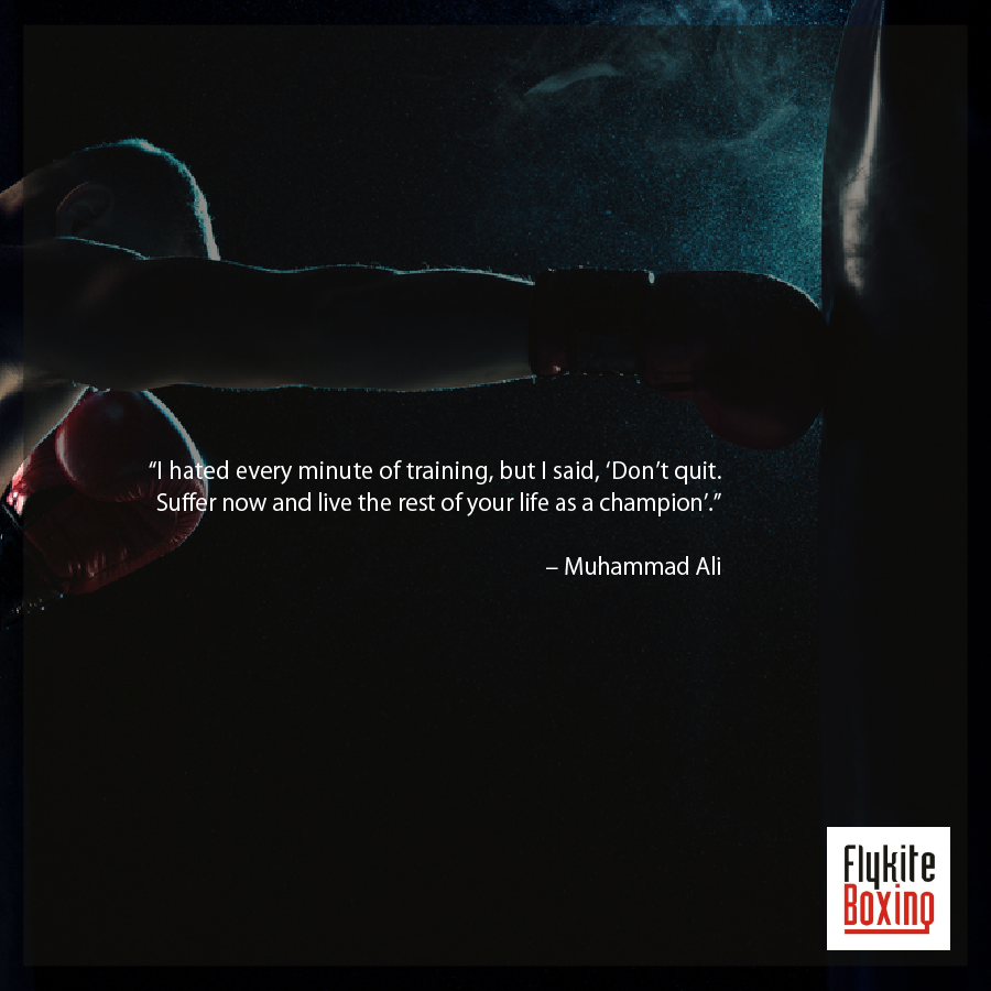 flykiteboxing's tweet photo. “I hated every minute of training, but I said, ‘Don’t quit. Suffer now and live the rest of your life as a champion’.” – Muhammad Ali
.
.
.
.
#Flykiteboxing #Boxing #Boxer #Fight #Boxingqoute #motivation #fight #Muhammedali #FloydMayweather #Mayweather #gym #fitnessmotivation https://t.co/j6SCmumul1