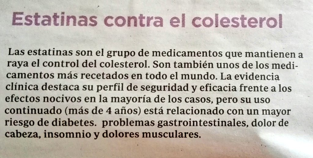 MCamposPi's tweet photo. Alternativas a las #estatinas : empezando por cuidar la dieta, hacer ejercicio moderado y algún #nutraceutico que ayude a alcanzar los objetivos marcados por su #médico https://t.co/jMW0I5mqU8