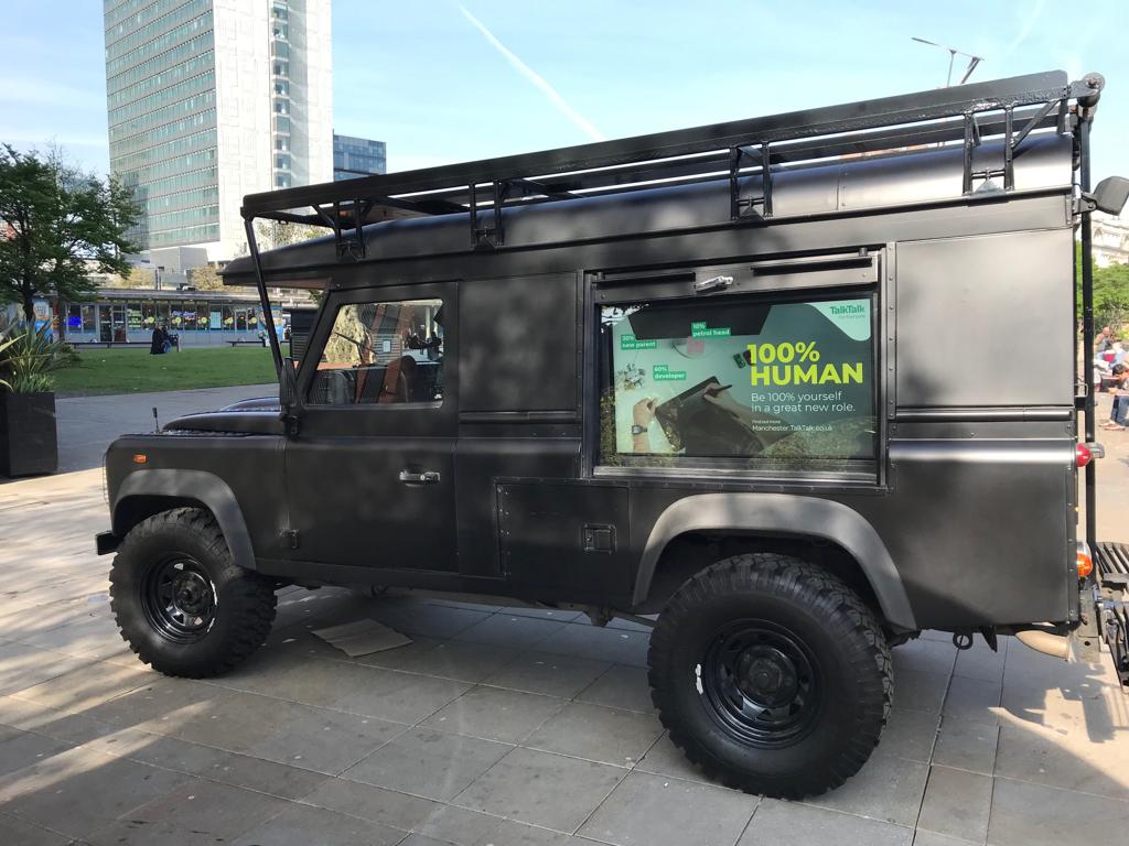 Defender. Gone digital.

Built with Solar &amp; Battery powered screens, our Advertising Truck is available to hire now!

Visit mailchi.mp/citybrand/digi… for more information &amp; bookings.