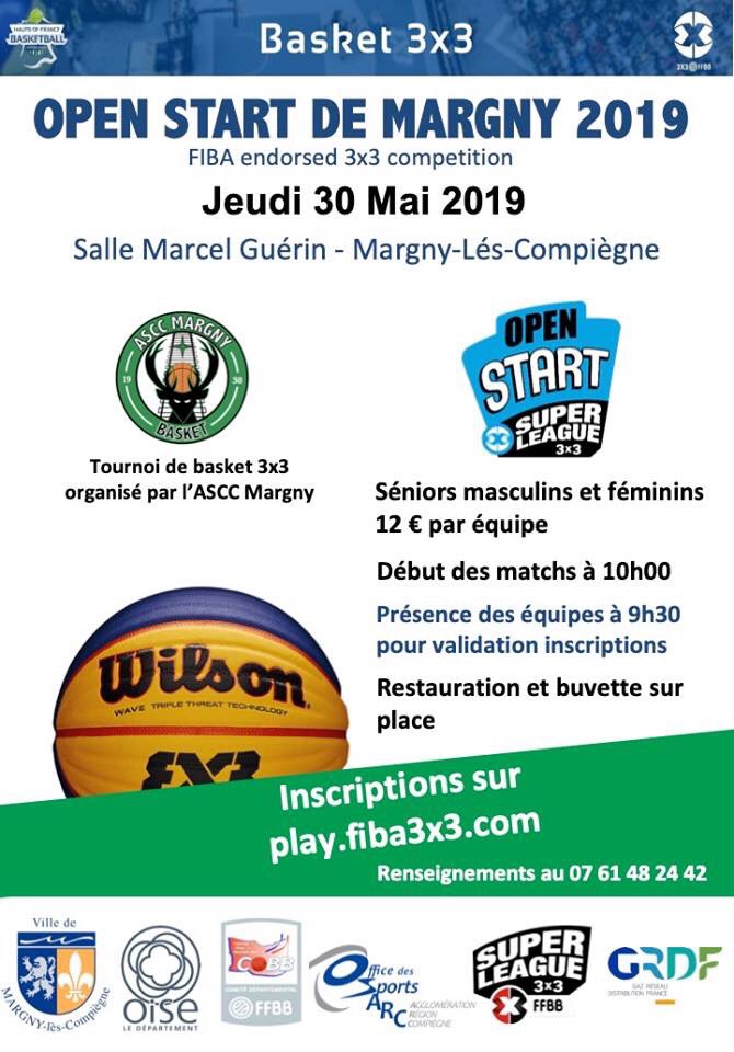 Ramènes toi avec ton équipe !!! C’est à Margny que ça se passe le 30 mai à partir de 9h30 💪🏀 #ASCCM #basket3x3
